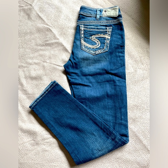 Silver Suki Skinny Low Rise Jeans - Picture 1 of 4
